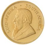 Krugerrand to najpopularniejsza moneta bulionowa. Pochodzi z RPA.